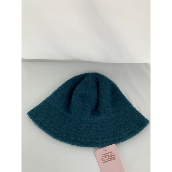 Savage X Fenty Fuzz Fit Knit Bucket Hat Blue Womens One Size - Picture 8 of 9